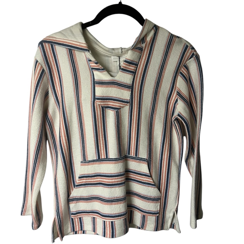 Girls Scene & Heard Striped Hooded pullover Size 8